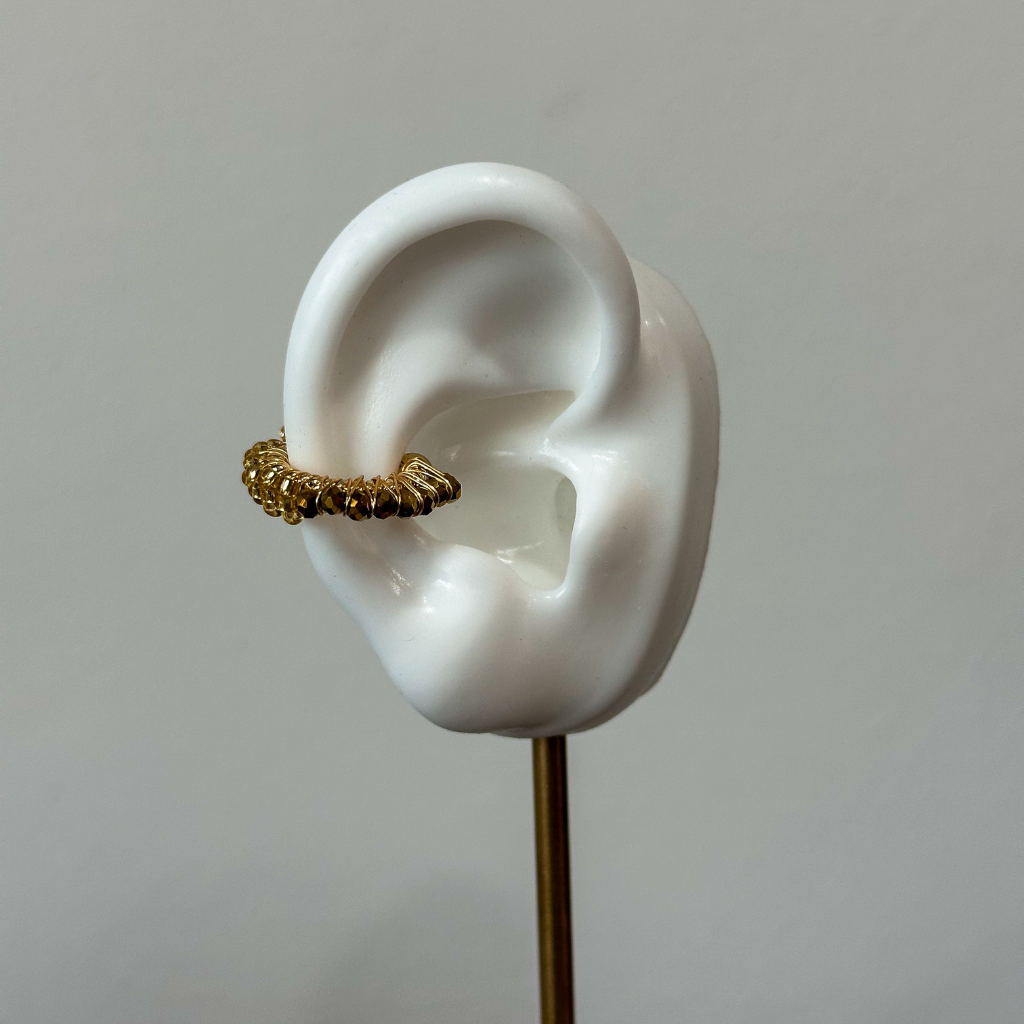 Handmade_gold-filled_earcuff_with_semiprecious_beads