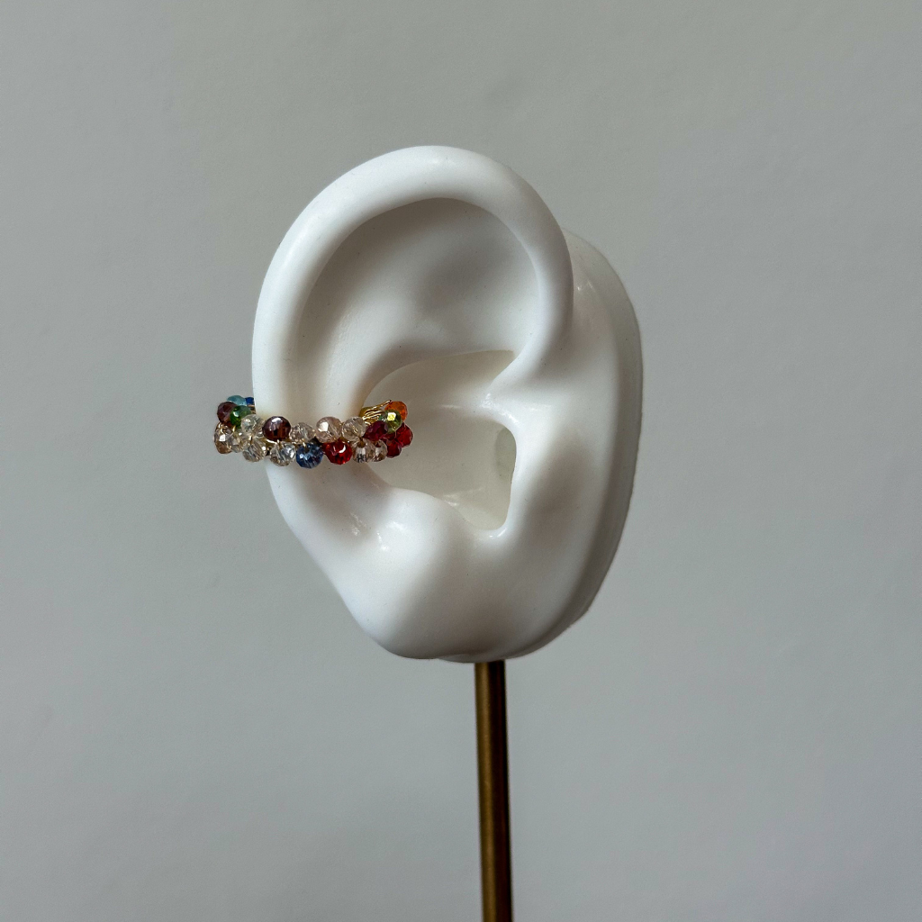 Handmade_gold-filled_earcuff_with_semiprecious_beads