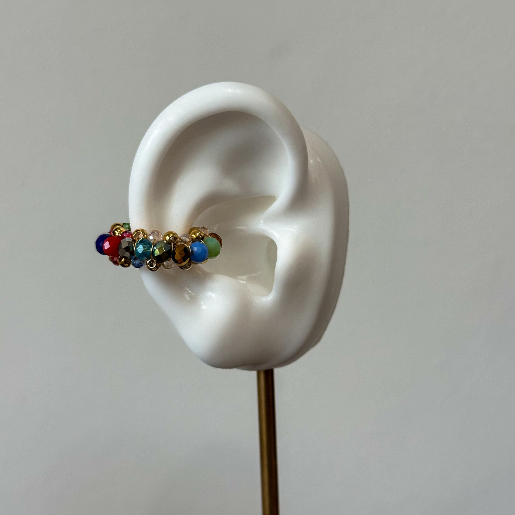 Handmade_gold-filled_earcuff_with_semiprecious_beads