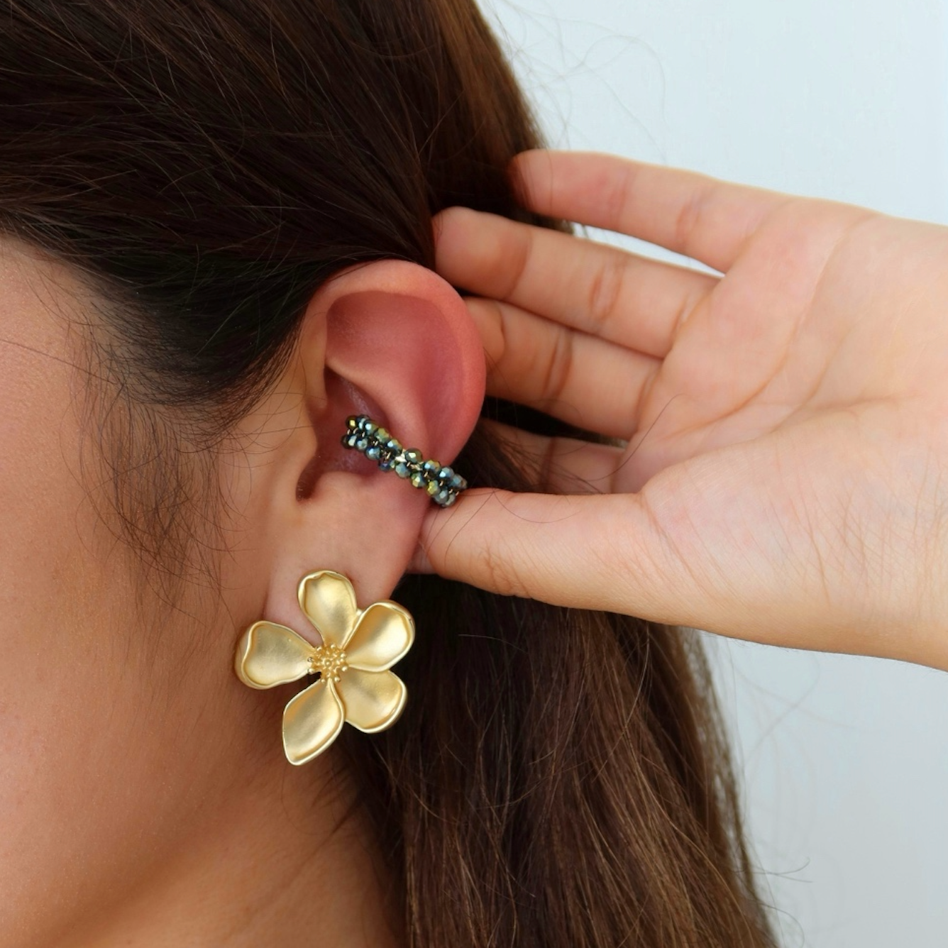 Handmade_gold-filled_earcuff_with_semiprecious_beads