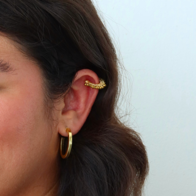 Handmade_gold-filled_earcuff_with_semiprecious_beads