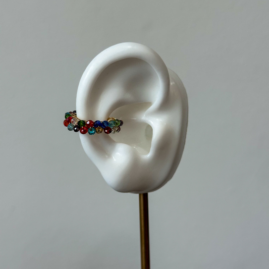 Handmade_gold-filled_earcuff_with_semiprecious_beads